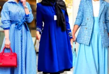 استایل آبی پائیزه ضخیم (جدیدترین مدل های ترند امسال ۱۴۰۴ - ۲۰۲۵)