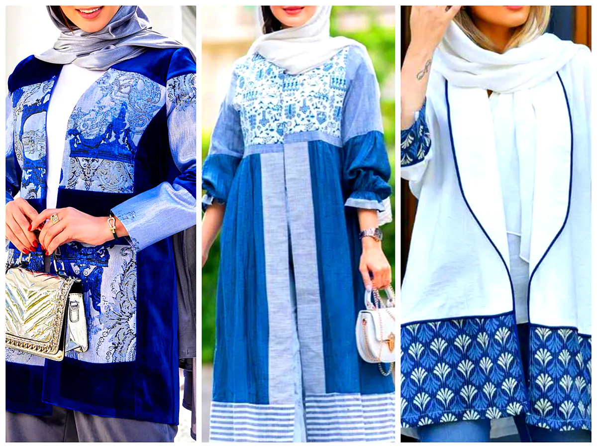 استایل سفید سرمه‌ای شیک (جدیدترین مدل های ترند امسال ۱۴۰۴ - ۲۰۲۵)
