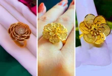 انگشتر طلا گلبرگ سه بعدی (جدیدترین مدل های ترند امسال ۱۴۰۴ - ۲۰۲۵)
