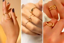 انگشتر طلای ساده خطی (جدیدترین مدل های ترند امسال ۱۴۰۴ - ۲۰۲۵)