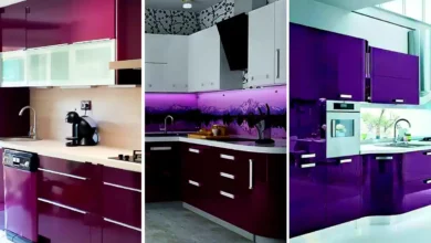 ایده کابینت بنفش آشپزخونه (جدیدترین مدل های ترند امسال ۱۴۰۴ - ۲۰۲۵)