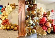 بادکنک آرایی با رنگ های طلایی (جدیدترین مدل های ترند امسال ۱۴۰۴ - ۲۰۲۵)