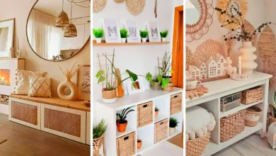 باکس چوبی سبک بوهو (جدیدترین مدل های ترند امسال ۱۴۰۴ - ۲۰۲۵)