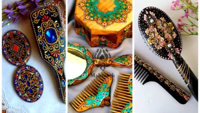 برس و آینه کار شده دستی (جدیدترین مدل های ترند امسال ۱۴۰۴ - ۲۰۲۵)