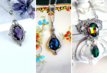 تو گردنی سنگ کریستالی (جدیدترین مدل های ترند امسال ۱۴۰۴ - ۲۰۲۵)