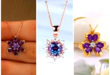 توگردنی لوندر کریستالی (جدیدترین مدل های ترند امسال ۱۴۰۴ - ۲۰۲۵)