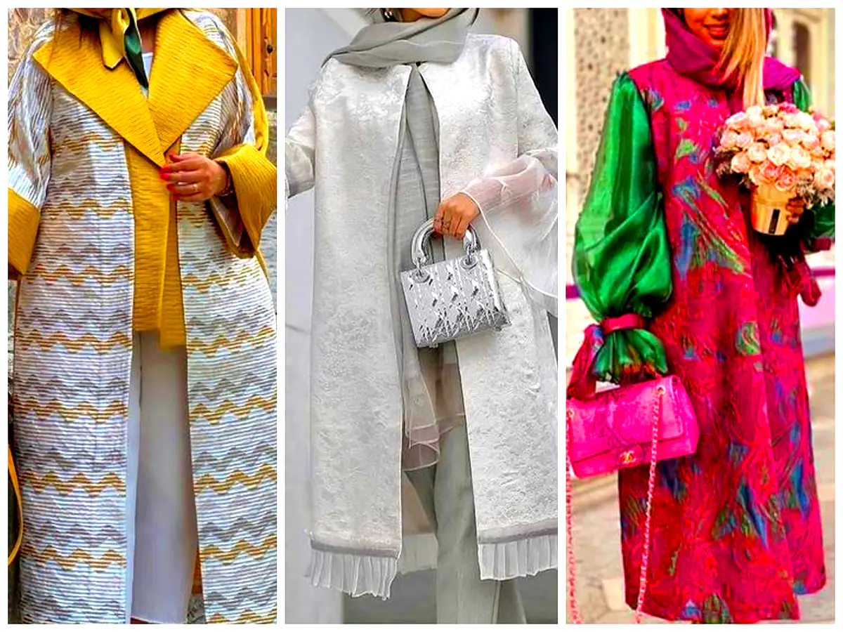 تیپ مجلسی با مانتو حریر (جدیدترین مدل های ترند امسال ۱۴۰۴ - ۲۰۲۵)