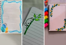 حاشیه دفتر مشق دبستانی (جدیدترین مدل های ترند امسال ۱۴۰۴ - ۲۰۲۵)