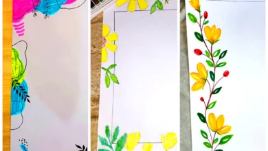 حاشیه دفتر مشق مینیمال ساده (جدیدترین مدل های ترند امسال ۱۴۰۴ - ۲۰۲۵)