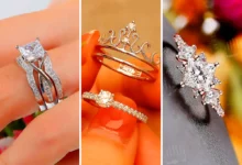 حلقه الماس یک قیراطی (جدیدترین مدل های ترند امسال ۱۴۰۴ - ۲۰۲۵)