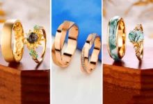 حلقه طلای فانتزی با نگین (جدیدترین مدل های ترند امسال ۱۴۰۴ - ۲۰۲۵)