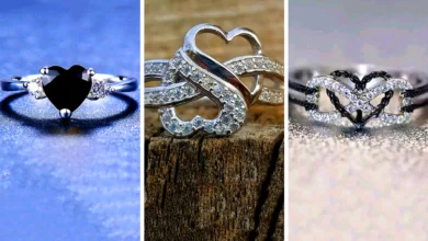 حلقه قلبی نقره ای و مدرن (جدیدترین مدل های ترند امسال ۱۴۰۴ - ۲۰۲۵)