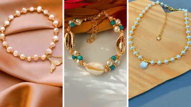 دستبند ترکیبی مروارید و صدف (جدیدترین مدل های ترند امسال ۱۴۰۴ - ۲۰۲۵)