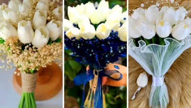 دسته گل لاله عروس (جدیدترین مدل های ترند امسال ۱۴۰۴ - ۲۰۲۵)
