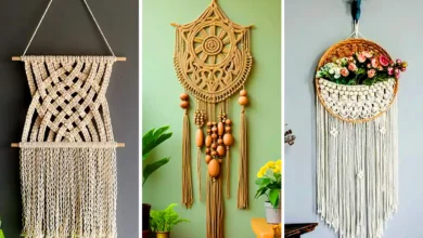 دیوارکوب خاص مدرن مکرومه (جدیدترین مدل های ترند امسال ۱۴۰۴ - ۲۰۲۵)