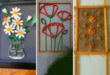 دیوارکوب نخی مدرن و دستساز (جدیدترین مدل های ترند امسال ۱۴۰۴ - ۲۰۲۵)