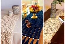 رانر رومیزی مکرومه (جدیدترین مدل های ترند امسال ۱۴۰۴ - ۲۰۲۵)