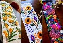 رانر گلدوزی دستی (جدیدترین مدل های ترند امسال ۱۴۰۴ - ۲۰۲۵)