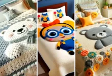 روتختی و بالش فانتزی بافت (جدیدترین مدل های ترند امسال ۱۴۰۴ - ۲۰۲۵)