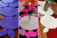 رومیزی قلاب بافی سنتی (جدیدترین مدل های ترند امسال ۱۴۰۴ - ۲۰۲۵)