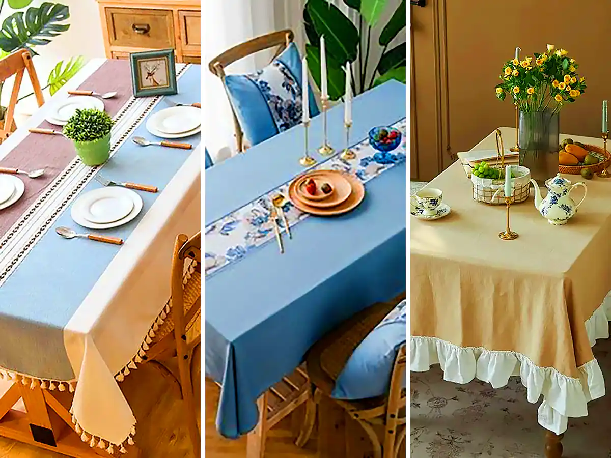 رومیزی پارچه‌ای شیک و زیبا (جدیدترین مدل های ترند امسال ۱۴۰۴ - ۲۰۲۵)