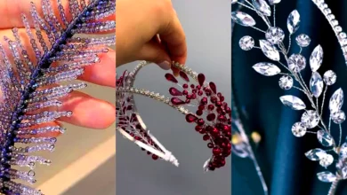 ریسه مو نگین دار درخشان (جدیدترین مدل های ترند امسال ۱۴۰۴ - ۲۰۲۵)