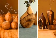 ست گلدان چوبی خراطی شده (جدیدترین مدل های ترند امسال ۱۴۰۴ - ۲۰۲۵)