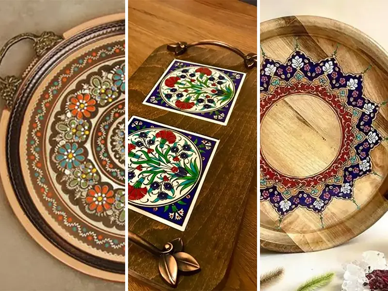 سینی چوبی با طرح تذهیب (جدیدترین مدل های ترند امسال ۱۴۰۴ - ۲۰۲۵) سینی چوبی با طرح تذهیب (جدیدترین مدل های ترند امسال ۱۴۰۴ - ۲۰۲۵)