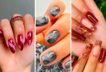 طراحی ناخن ماربل جذاب (جدیدترین مدل های ترند امسال ۱۴۰۴ - ۲۰۲۵)
