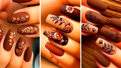طراحی ناخن پاییزی با هوش مصنوعی (جدیدترین مدل های ترند امسال ۱۴۰۴ - ۲۰۲۵)