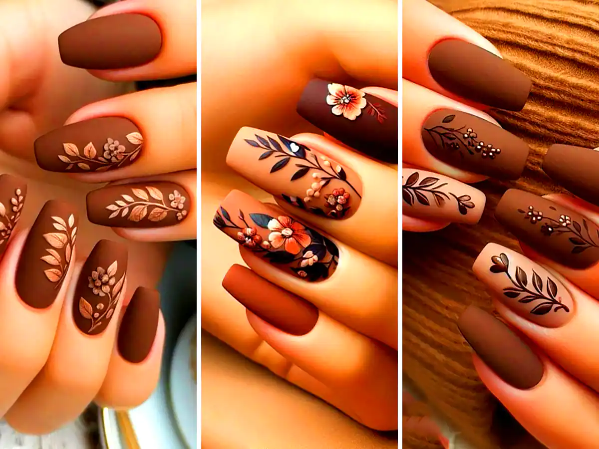 طراحی ناخن پاییزی با هوش مصنوعی (جدیدترین مدل های ترند امسال ۱۴۰۴ - ۲۰۲۵)