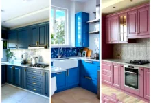 طرح جدید کابینت رنگی (جدیدترین مدل های ترند امسال ۱۴۰۴ - ۲۰۲۵)