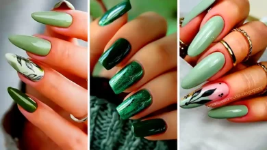 طرح ناخن سبز نعنایی (جدیدترین مدل های ترند امسال ۱۴۰۴ - ۲۰۲۵)