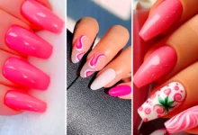طرح ناخن صورتی مینیمال (جدیدترین مدل های ترند امسال ۱۴۰۴ - ۲۰۲۵)