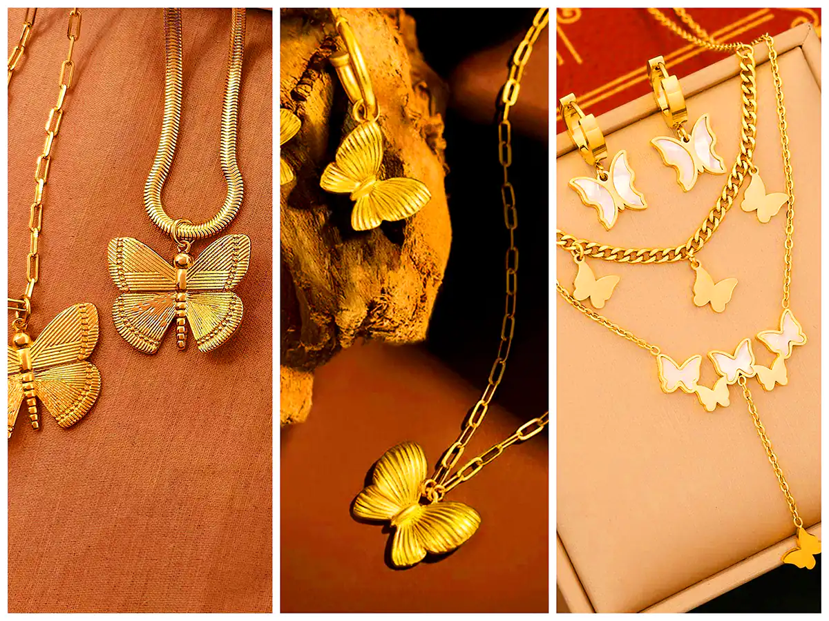 طلای شیک و لاکچری پروانه‌ای (جدیدترین مدل های ترند امسال ۱۴۰۴ - ۲۰۲۵)