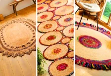 فرش حصیری اتاق نشیمن (جدیدترین مدل های ترند امسال ۱۴۰۴ - ۲۰۲۵)