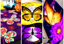 فرش پروانه‌ای خوشرنگ (جدیدترین مدل های ترند امسال ۱۴۰۴ - ۲۰۲۵)