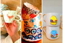 فنجون لته خوری سرامیکی (جدیدترین مدل های ترند امسال ۱۴۰۴ - ۲۰۲۵)