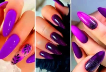 لاکژل بنفش شیک و لاکچری (جدیدترین مدل های ترند امسال ۱۴۰۴ - ۲۰۲۵)