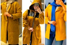 لباس شیک خردلی زنانه (جدیدترین مدل های ترند امسال ۱۴۰۴ - ۲۰۲۵)