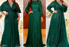 لباس مجلسی سبز تیره (جدیدترین مدل های ترند امسال ۱۴۰۴ - ۲۰۲۵)