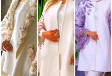 مانتو مجلسی سفید شیری (جدیدترین مدل های ترند امسال ۱۴۰۴ - ۲۰۲۵)