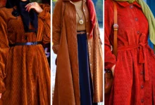 مانتو مخمل چوب کبریتی (جدیدترین مدل های ترند امسال ۱۴۰۴ - ۲۰۲۵)