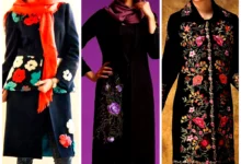 مانتو مشکی قزن دار (جدیدترین مدل های ترند امسال ۱۴۰۴ - ۲۰۲۵)