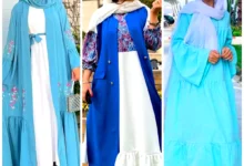 مانتو نخی دو رنگ شیک (جدیدترین مدل های ترند امسال ۱۴۰۴ - ۲۰۲۵)
