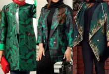 مانتو ژاکارد باکلاس سبز (جدیدترین مدل های ترند امسال ۱۴۰۴ - ۲۰۲۵)