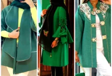 مانتو ژورنالی روزمره سبز (جدیدترین مدل های ترند امسال ۱۴۰۴ - ۲۰۲۵)