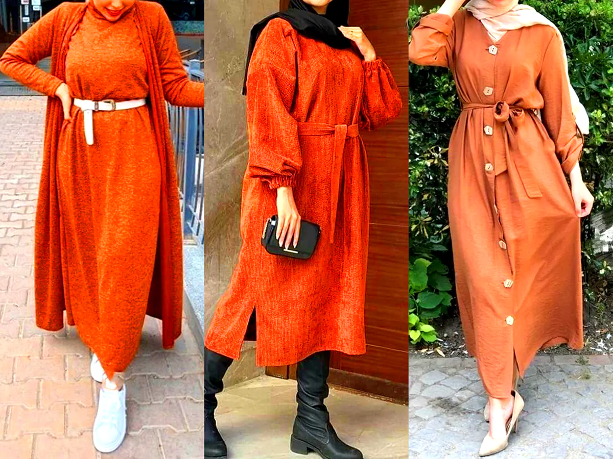 مانتو کبریتی آجری (جدیدترین مدل های ترند امسال ۱۴۰۴ - ۲۰۲۵)