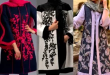 مانتو کتی یقه دار مجلسی (جدیدترین مدل های ترند امسال ۱۴۰۴ - ۲۰۲۵)