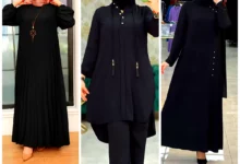 ماکسی بیرونی مشکی (جدیدترین مدل های ترند امسال ۱۴۰۴ - ۲۰۲۵)